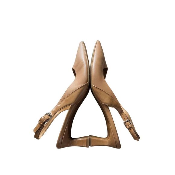 Naturalizer Slingback Pumps Size 11 Tan Pointed Toe Dress Shoes - Picture 5 of 9
